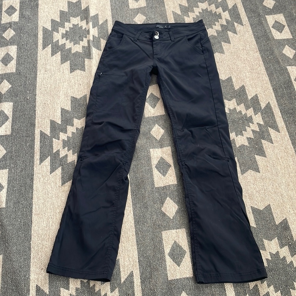 Prana Halle Convertible Pants, Black, size 2